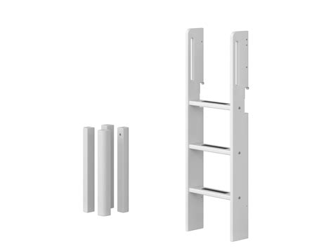 White - Straight ladder and legs for mid-high bed – FLEXA