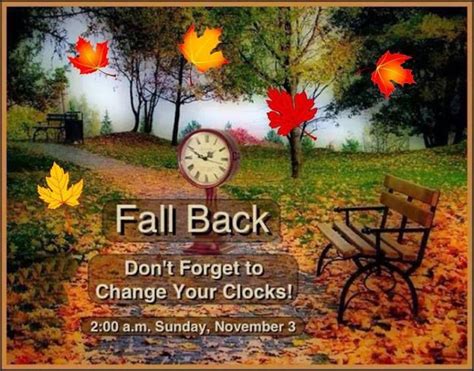 Pin by Mary Bedard on ! NEW3 ! | Fall back time change, Fall back time ...