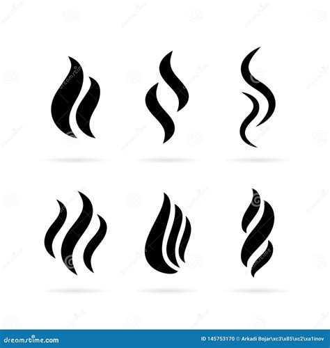 Smoke icon stock vector. Illustration of fume, cloud - 145753170