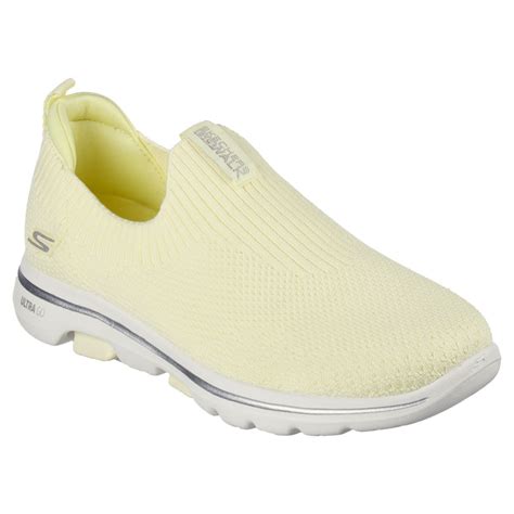 SKECHERS Go Walk 5 Trendy Yellow Walking Sports Shoes: Buy SKECHERS Go ...