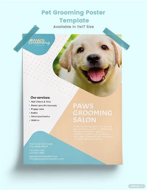 Printable Free Dog Grooming Templates - Printable Word Searches