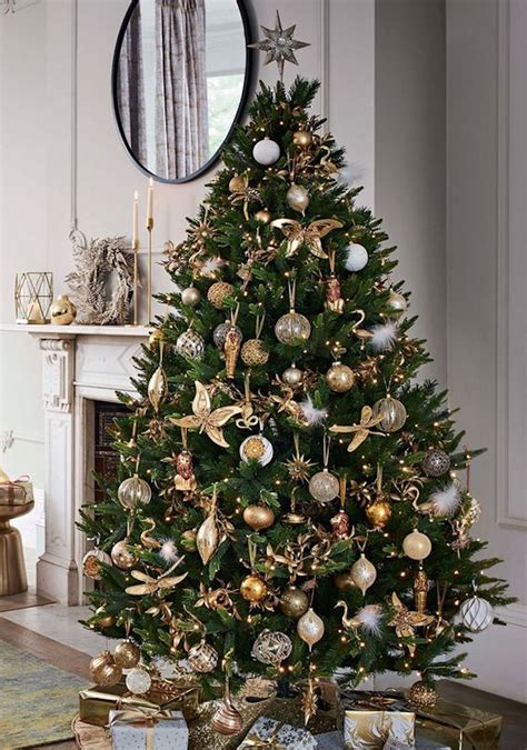 Gold Christmas Tree Decor Ideas | Gold Decorations For Christmas Trees