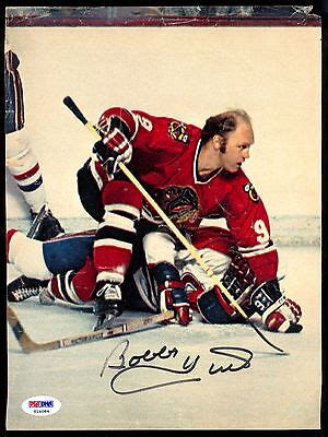 BOBBY HULL HOF CHICAGO BLACK HAWKS AUTOGRAPH AUTO SIGNED 8X10 PIC PSA DNA | eBay