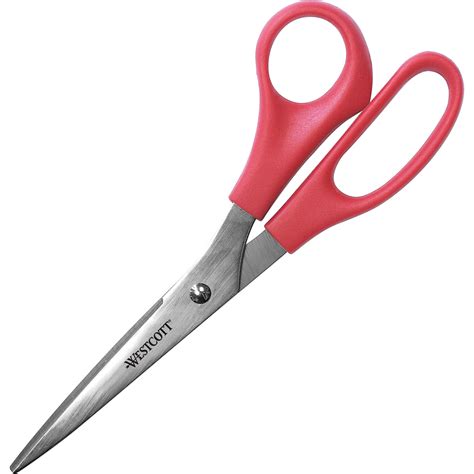 Westcott All Purpose 8" Stainless Steel Scissors, Red - Walmart.com