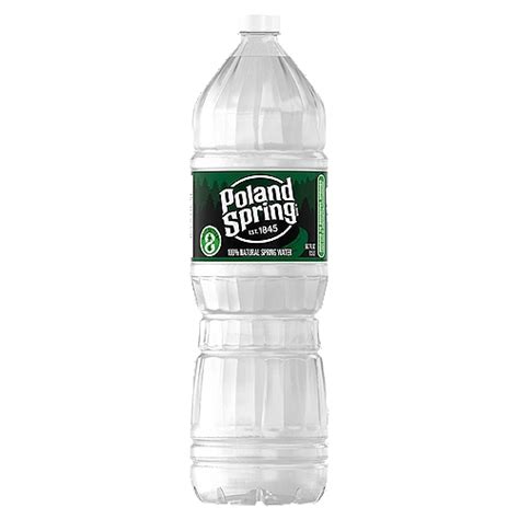 POLAND SPRING Brand 100% Natural Spring Water, 1.5-Liter plastic bottle