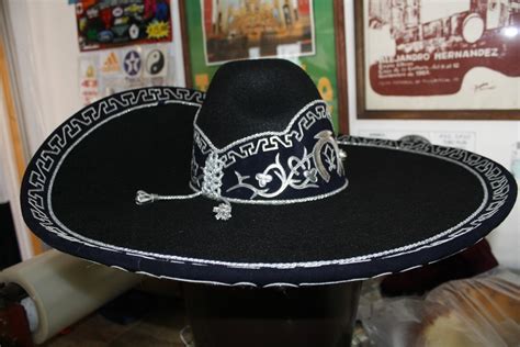 Sombrero Charro Negro Talla 56 Envio Gratis - $ 1,500.00 en Mercado Libre