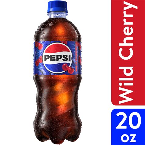 Pepsi Cola Wild Cherry Soda Pop, 20 oz Bottle - Walmart.com