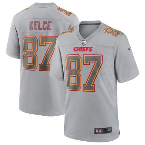 Kansas City Chiefs #87 Travis Kelce Nike Men's Gray Atmosphere Fashion Game Jersey - NFL Jerseys ...