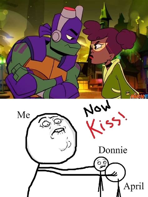 Cartoon Art: TMNT Kiss - Domino and April