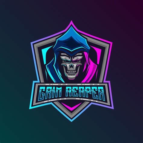 Grim Reaper Logo. Mascot of Grim Reaper Gaming Logo Design Vector ...