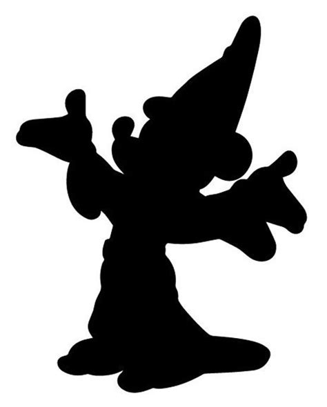 Free Sorcerer Mickey Silhouette, Download Free Sorcerer Mickey Silhouette png images, Free ...