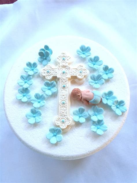 Baptism cake topper boy Christening cake topper 20 pcs set | Etsy