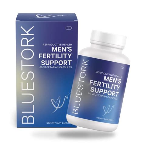 Blue Stork Men's Fertility Support - Prenatal Multivitamin with Maca Root and Folate - 60 Capsules