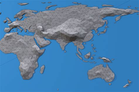 Low Poly World Map