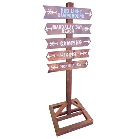 wooden directional signs - 24 Seven Productions