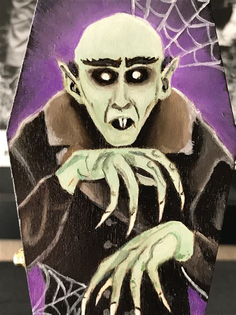 Nosferatu Coffin Box Hand Painted | Etsy