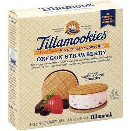 Tillamook Tillamookies Oregon Strawberry Really Creamy Ice Cream ...