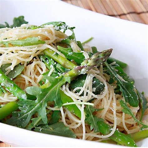 Capellini with Asparagus and Arugula Recipe on Food52 | Recipe | Arugula recipes, Greek salad ...