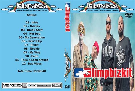 Limp Bizkit - Lollapalooza Festival Chicago 2021 DVD - The World's ...