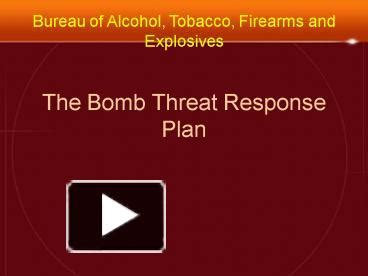 PPT – The Bomb Threat Response Plan PowerPoint presentation | free to view - id: 22c56-MDRiY