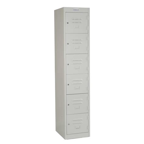 Steelco 5 Tier Steel Locker Silver Grey | Winc