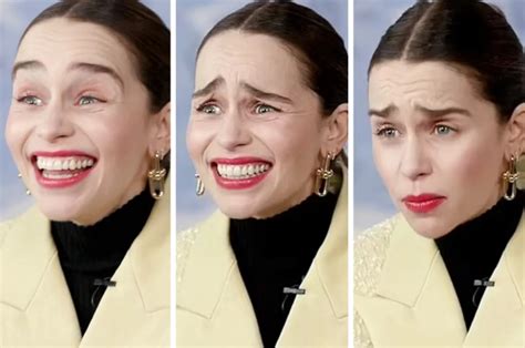 'Her eyebrows live their own lives': fans laugh at Emilia Clarke's ...