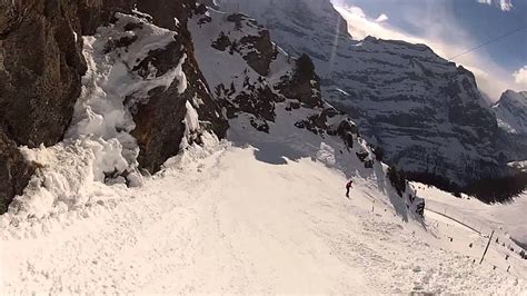 Lauberhorn World Cup downhill ski race - My version - YouTube