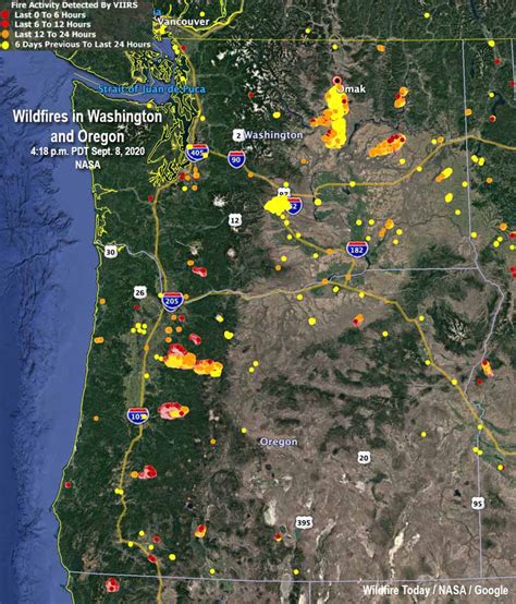 Oregon Wildfires Map Burning Now