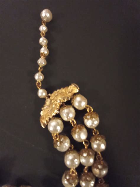 Vintage Faux Pearl Necklace & Earring Set | Collectors Weekly