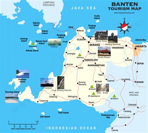 Map of Bantam - Peta Banten - Banten Map