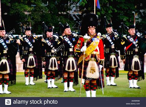 Pipes Drums Band Called The Royal Scots Dragoon Guards Performing At ...