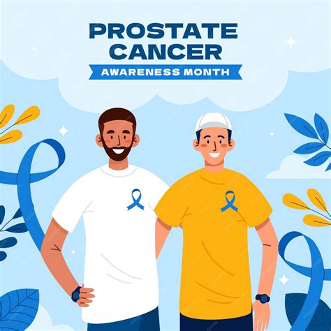 Premium Vector | Flat illustration for prostate cancer awareness month