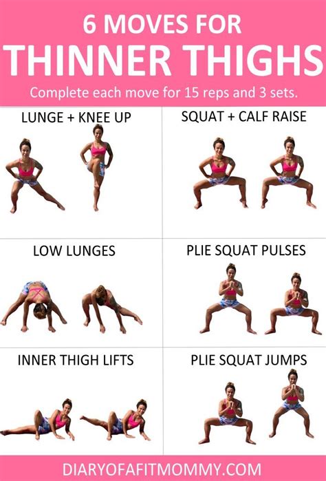6 Inner Thigh Exercises That'll Tone Your Legs Like Crazy - Diary of a Fit Mommy Mommy Workout ...