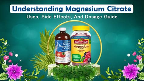 Understanding Magnesium Citrate: Uses, Side Effects, and Dosage Guide – HerbsPro