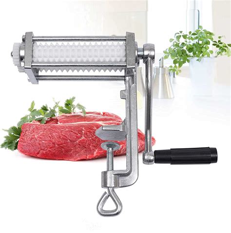 Miumaeov Meat Tenderizer Commercial Rolling Meat Tenderizer Clamp-on ...