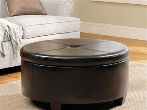 Round Storage Ottoman | Home Design Ideas