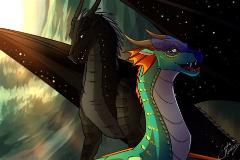 Glory and Deathbringer by JuliaGoldfox | Wings of fire, Wings of fire dragons, Fire art