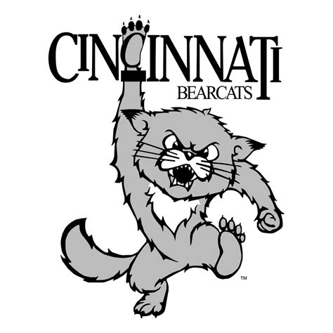 Cincinnati Bearcats Logo Black and White – Brands Logos