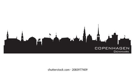 Copenhagen Denmark City Skyline Detailed Vector Stock Vector (Royalty Free) 2083977409 ...