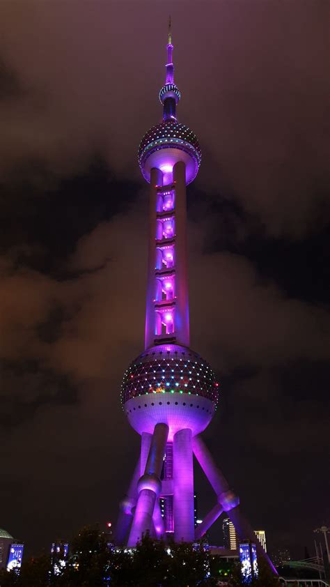 Download wallpaper 1080x1920 tower, building, architecture, backlight, purple samsung galaxy s4 ...