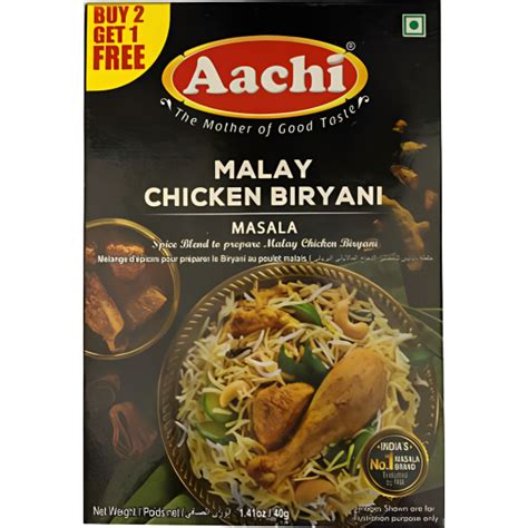 Buy Aachi Malay Chicken Biryani Masala 1.41 Oz | Zifiti Fresh - Quicklly