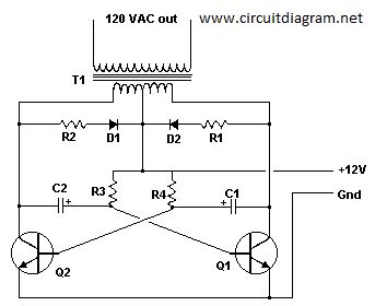 Basic inverter circuit design | Electronic Schematic Diagram