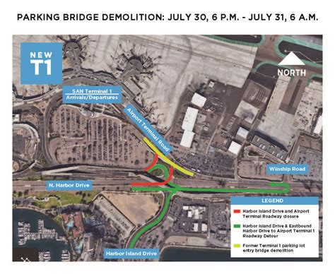 San Diego International Airport Terminal 1 construction and detours ...