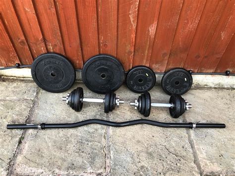 Excellent 56kg Cast Iron Weights Set. •Can Deliver• | in Great Barr, West Midlands | Gumtree