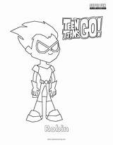 Robin From Teen Titans Coloring Pages sketch template