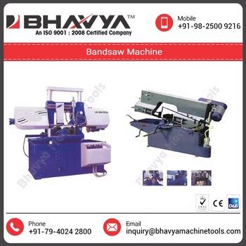 Bandsaw Machine, Style : Horizontal - Bhavya machine tools, Ahmedabad, Gujarat