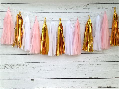 Pink Gold Birthday Banner Girl KIT Pink Gold first birthday