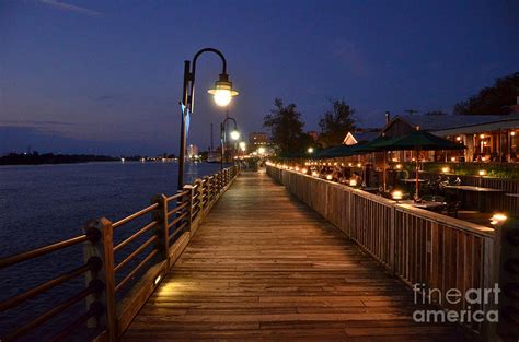 River Walk After Hours Photograph by Bob Sample