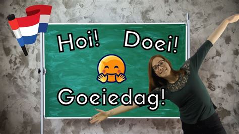 DUTCH GREETINGS // Dutch for BEGINNERS les 1 (NT2 - A1) - YouTube