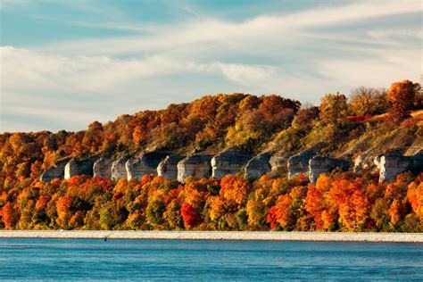 View of bluffs from Mississippi River. Alton Illinois, Southern Illinois, Fall Travel, Us Travel ...